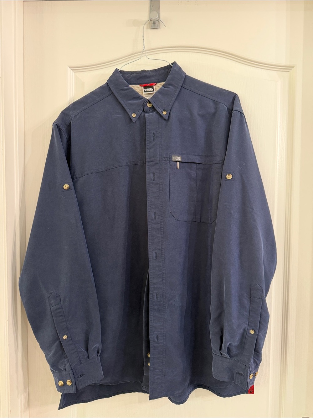The North Face Men's Navy Blue Button-Up Shirt